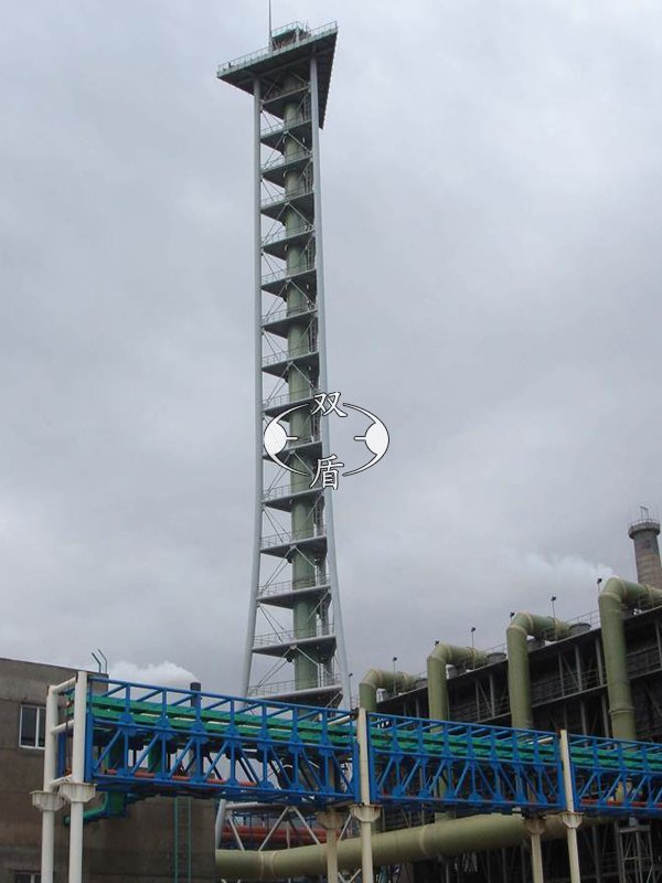 frp內襯合金鋼結構支撐煙囪